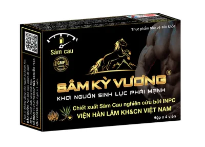 Tăng Cường Sinh Lý Nam SÂM KỲ VƯƠNG Bổ Thận Tráng Dương Tăng Cường Sinh Lực - Hộp 4v