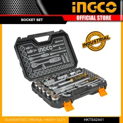 SET HERRAMIENTAS INDUSTRIAL 77 PIEZAS INGCO HKTHP20771