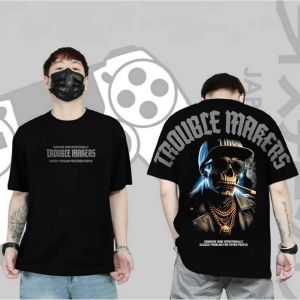Baju Kaos Skull Trouble Maker kaos logo pluralisme kaos distro pria keren Baju kata kata keren  Kaos kekinian Kaos murah  Kaos cod
