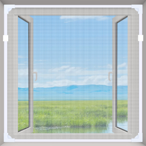 Magnetic Self Adhesive Window Screen Tulle Stealth Customize DIY Mesh Removable Washable Anti Fly Mosquito Net Kit 蚊帐网