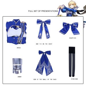 qq Honkai Star Rail SABER dress role play cosplay cloth Halloween party costume