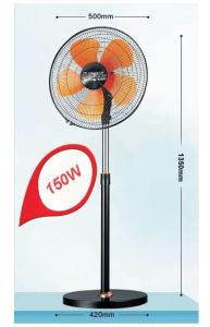 Stand Fan 18/20 inch 5 Speed with Remote Control 5 Years Motor Warranty / 1 Year Three-Piece Package 18/20" {SG Store}