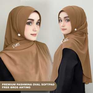 Pashmina soft pad premium oval free anting Flow jilbab terbaru murah kekinian hijab ceruty terlaris Hijab Instant Bahan Armany Berbagai Warna Hijab Kekinian - Lazada