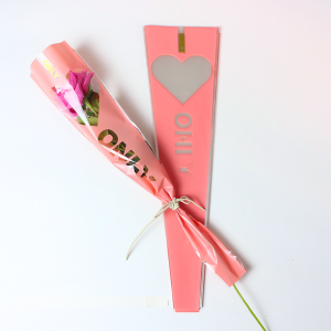 Single Rose Wrapping Plastik Buket Bunga Mawar SF17