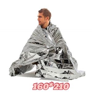 ผ้าห่มอวกาศ ผ้าห่มฉุกเฉิน แผ่นสะท้อนแสง emergency rescue blanket เทคโนโลยีจาก ผ้าห่มฉุกเฉินกันน้ำสำหรับกลางแจ้ง L112