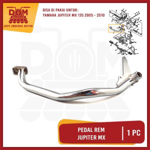 Pedal Rem Jupiter MX (TOKAIDO) Tuas Pijakan Rim Belakang Injakan Kaki Bawah Yamaha Jupiter MX 2005