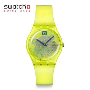 Swatch Gent LUMINOUSLY LEMON SO28J103 Yellow Silicon Strap watch