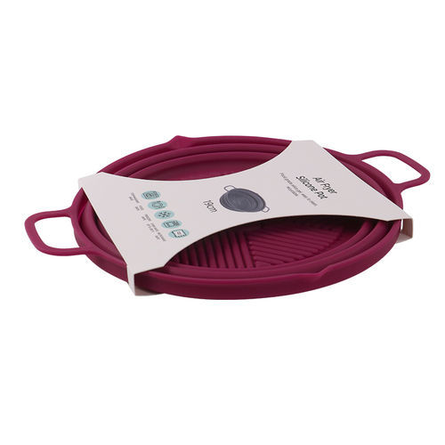 Collapsible Round Reusable Air Fryer Cake Pan Accessories