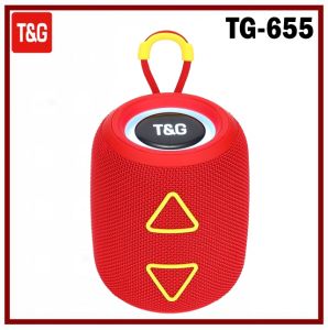 T&G TG655 TWS Portable Bluetooth Wireless Big Sound RGB Colorful Light Splashproof Multi Function Speaker