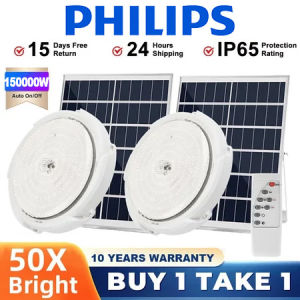 PHILIPS 150000W Solar Light Indoor Light LED Solar Ceiling Light Waterproof With Remote