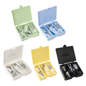 8Pcs Office School Supplies Set with Stapler Hole Puncher Staple Remover Marker Clear Tape Staple Scissors for Student
