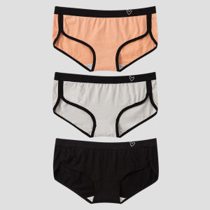 BANNIROU 3 Chiếc Quần Lót Nữ Quần Lót Cotton Thể Thao Cạp Thấp Màu Trơn Mềm Mại Thoáng Khí Đồ Lót Đồ Lót Cho Nữ Intimates2026