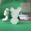 Tô tượng thạch cao gấu Bearbrick siêu nhân 2D size 7cm (không kèm màu và cọ). 