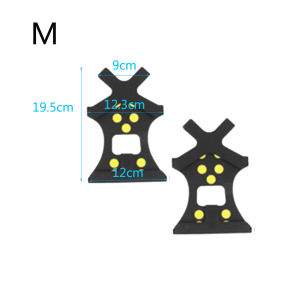 OWNNEW 1 Pair 10 Studs Hiking Covers Grips Anti-Skid Ice Gripper Crampons Cleats Snow Shoes Spikes
