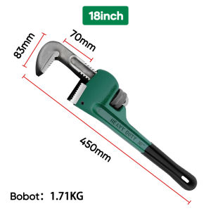 ISKU kunci pipa pipe wrench kunci ledeng 10 12 14 18 24  inch / alat perbaikan pipa air/adjustable pipe wrench/cocok untuk pipa dan baut