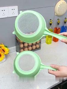 FFBH 2Pcs Rice Strainer Spoon Fine Mesh Colander for Washing Rice Draining Vegetables Filtering Tea Leaves Kitchen Tool P9M4Y