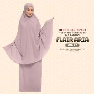 Telekung Siti Khadijah Inspired Harmony Flair Aria Collection