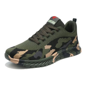 Camouflage Men Shoes Breathable Womens Casual Shoes Mesh Lace Up Training Shoes Lightweight Men Sneakers Fashion Tenis Masculino