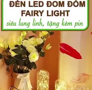 Đèn nháy led Đom Đóm 3 chệ độ chạy Pin siêu xinh - Kèm pin Full size