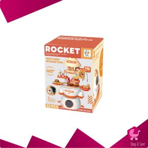BabyShop-M323 Mainan Masak Masakan Anak Pretend Play Set Motif Rocket / Mainan Edukasi Kitchen Set