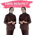 Baju Oka Ok Jaga Petugas Medis Lengan Panjang Pakaian Baju Seragam Kerja Perawat Drill Murah Terbaru Lengan 3/4 7/8 Pendek Med  Scrub Perawat Panjang Varian Warna Unisex Non Rok Bisa Atasan Saja Laboratorium Murah Bogor. 