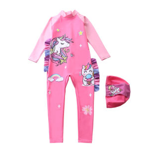 BỘ ĐỒ BƠI LIỀN THÂN DÀI FULL BODY CHO BÉ GÁI CHỐNG NẮNG NEW