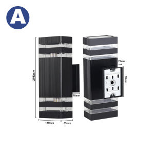 E27 LED Wall Lamp Outdoor Waterproof IP65 Modern Lampu Dinding Tahan Air AC220V Replaceable Bulb Wall Light for Garden Porch Yard Living Room