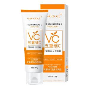 💗IN STOCK💗Gentle deep cleansing facial cleansing cream. Tighten pores and remove dead skin cells. Skin Detox Cleanser Gel 五重维c洗面奶