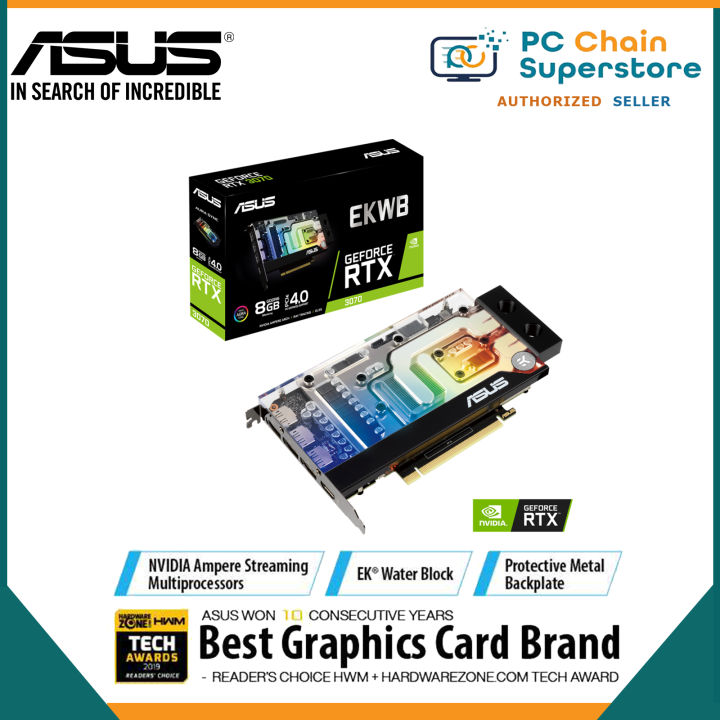 ASUS EKWB GeForce RTX 3070 8GB GDDR6 Graphics Card is a smart