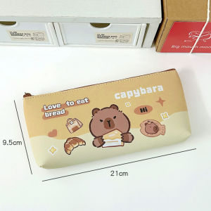 กล่องดินสอ Kapibalaกระเป๋าเครื่องเขียนสำหรับนักเรียนน่ารักกล่องเครื่องเขียนเด็กกระเป๋าใส่ดินสอกระเป๋าเก็บของเครื่องเขียนลายการ์ตูน