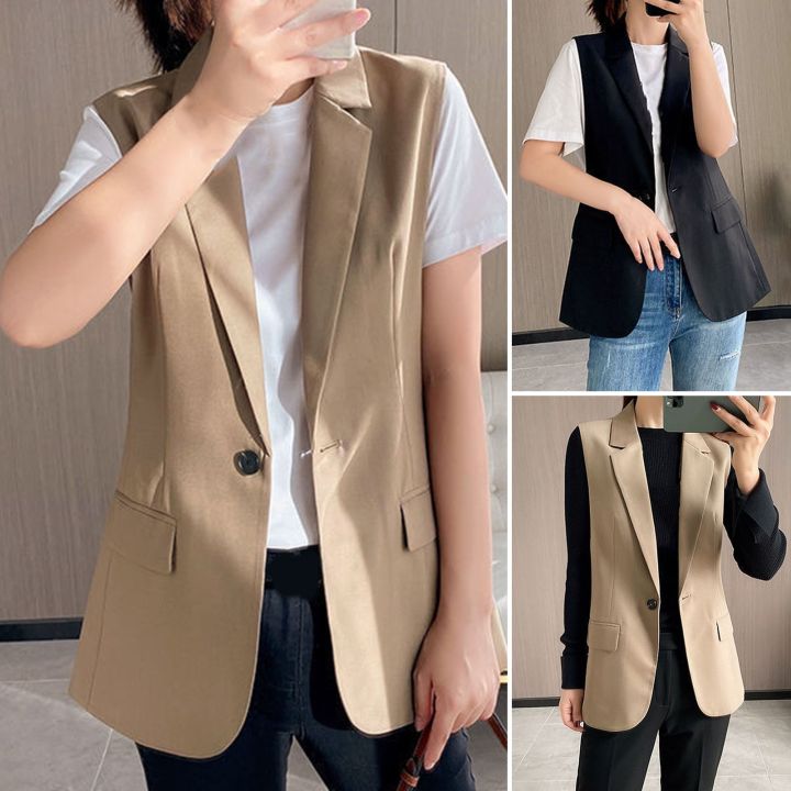Suit vest with buttons - Women