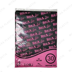 Plastik HD Tanpa Plong 30x40 Kantong Kresek Packing Online Shop REA Bungkus Paket Silver