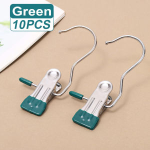10Pcs Clothes Pegs Traceless Clothespins Portable Hanging Clothes Clips Laundry Hooks Pants Socks Skirts Clothes Storage Hanger 衣夹