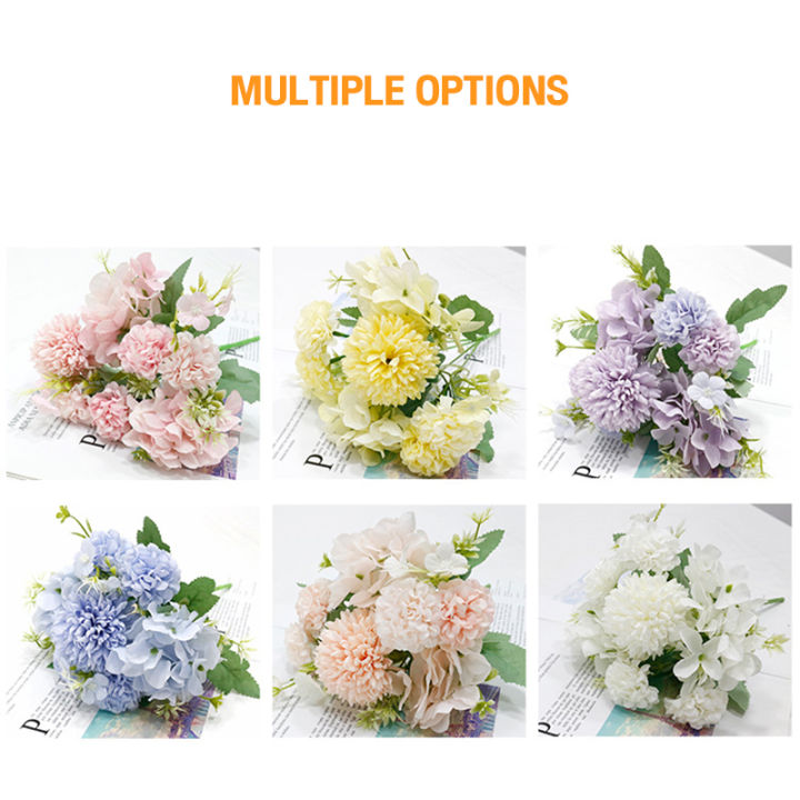5%20prongs%20combination%20artificial%20flowers%20home%20decoration%20fake%20flowers%20artificial%20bouquet%20-%20Image%205