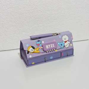 BOS Kotak Pensil Karton+Kode Kunci/Tempat Pensil/ Pensil Case Code Pin