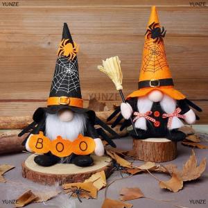 [COD] YUNZE Halloween Gnome sang trọng khay tầng trang trí bàn ăn Trung tâm trang trí nội thất mùa thu ELF nhồi Gnome Quà Tặng
