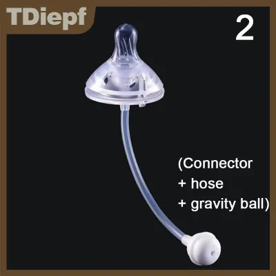 TDiepf Chống đầy hơi Silicone cổ rộng bé ăn sữa chai núm vú tự nhiên núm vú