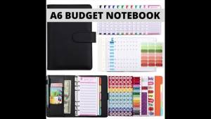 [MochiHome]A6 PU Leather Macaron Notebook Budget Binder Organizer Financial Planner