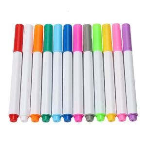12 Colors Fabric Marker Pen Water Erasable Pen Disappearing Marking Pen Water Soluble Pen Fabric Marker for Quilting