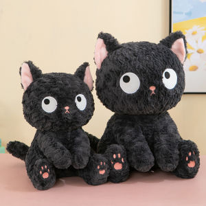 Cute cat plushie cartoon black cat plush toy doll kid birthday gift