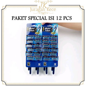 JUKE PAKET SPECIAL ISI 12 PCS Mister Cukur 3 Alat Pencukur Razor Pisau Travel Cukuran Kumis Jenggot
