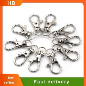 HB 10pcs set Lobster Clasp Swivel Trigger Clip Snap Hook Bag Car Key Rings Keychain