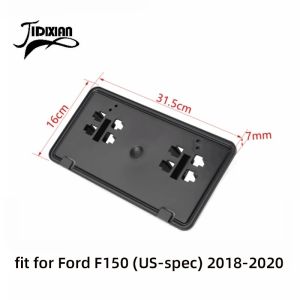 Cornerr Car Front License Plate Holder Accessories fit for Ford F150 2015-2020 for F250 for F350 for F450 for F550 2017-2019 Z5Q1T