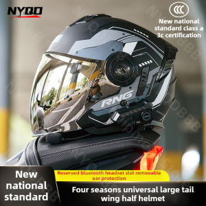 RNG Brand Motorcycle 3/4 Helmet Riding Helmet Electric Bike Detachable Inner Lining Ear Protection Multi Hole Breathable Helmet