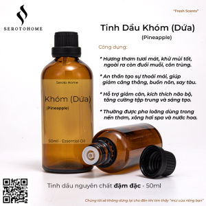 Tinh Dầu Khóm Dứa Pineapple Essential Oil Xông Thơm Phòng Xe Hơi Nến Thơm Spa