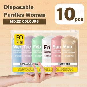 20pcs Disposable Panties Women Disposable Panties Plus Size Disposable Underwear Women Maternity Panties Pakai Buang