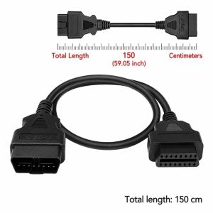 K9SEQ 16 Core OBD2 Extension Cable Male To Female 30/60/100/150/300cm OBD2 Diagnostic Connector 16Pin OBD Cord for Car Diagnostic Tool