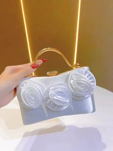 ใหม่กระเป๋าถือประดับเพชร-Encrusted ผ้าไหมคลัทช์แฟชั่นกระเป๋าราตรีงานปาร์ตี้กระเป๋าถือสำหรับไปงานเลี้ยงกระเป๋าสะพายข้างกระเป๋าถือลูกปัด