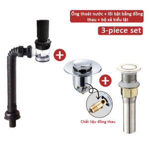 bộ ống bồn rửa chén chống mùi phù hợp mọi loại chậu rửa linh hoạt có thể mở rộng Có kèm bộ xả lavabo Chống côn trùng Thoát nước nhanh chóng Bề mặt nhẵn,ống xả chậu rửa chén,siphon bồn rửa bát