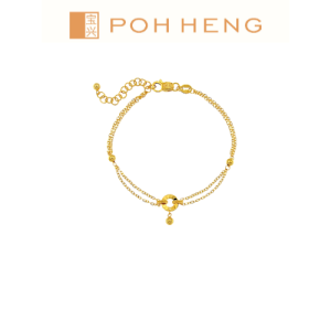 Poh Heng Jewellery 22K Connexus Bracelet in Yellow Gold[Price By Weight]